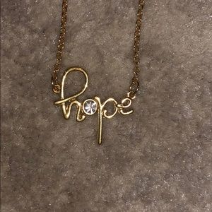 “hope” necklace